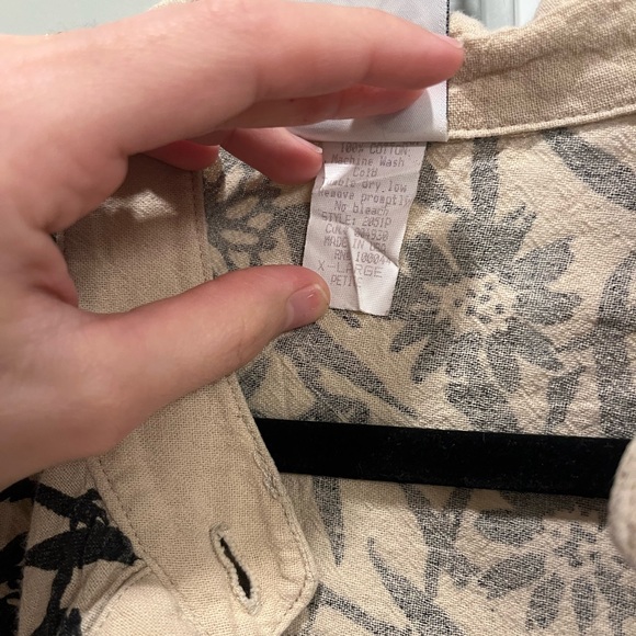 Vintage linen blouse top - Picture 4 of 4